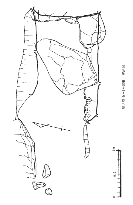 駄ヶ原古墳群 E 支群 1 号墳石室実測図