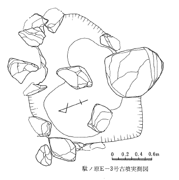 駄ヶ原古墳群 E 支群 3 号墳石室実測図
