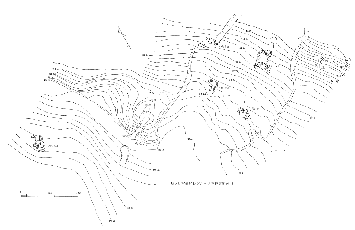 駄ヶ原古墳群 F 支群地形図