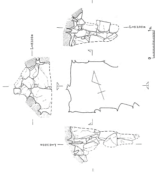倉瀬戸古墳群 16 号墳石室実測図