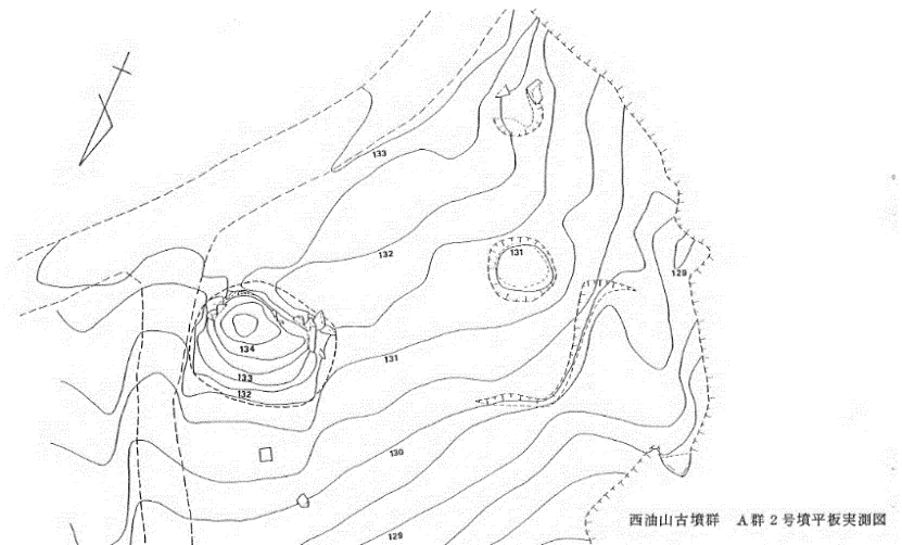 西油山古墳群 A 支群 2 号墳（2023 年 10 月撮影）