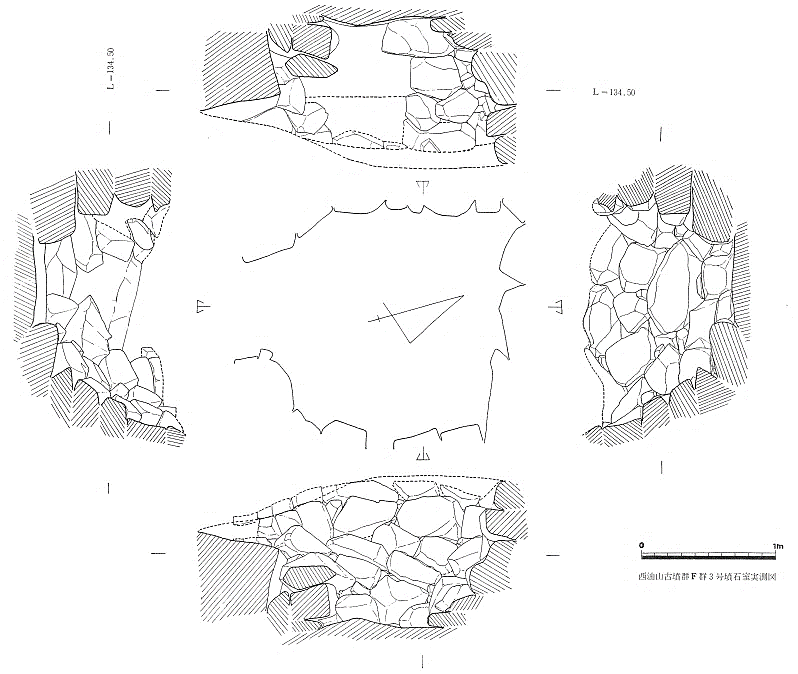 西油山古墳群 F 支群 3 号墳石室実測図