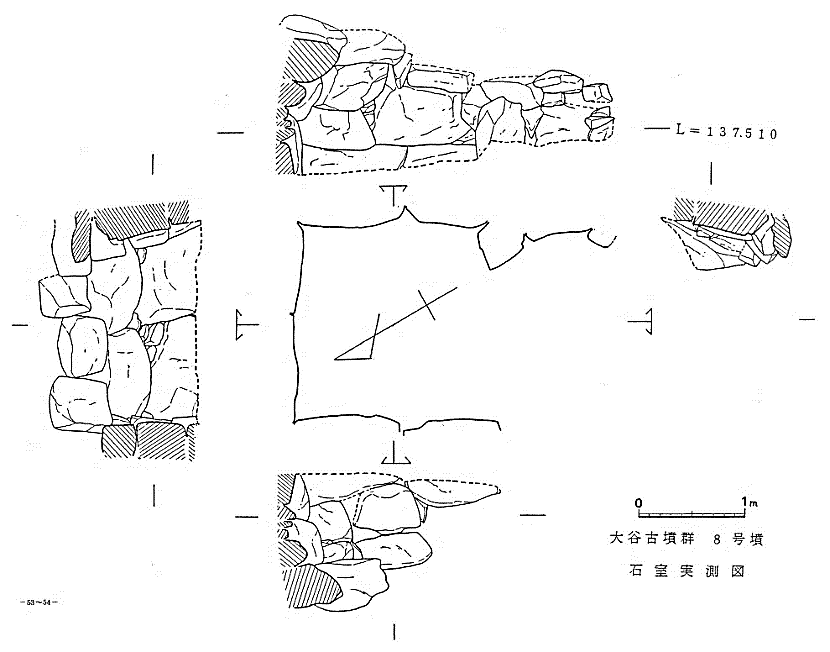 大谷古墳群 9 号墳石室実測図
