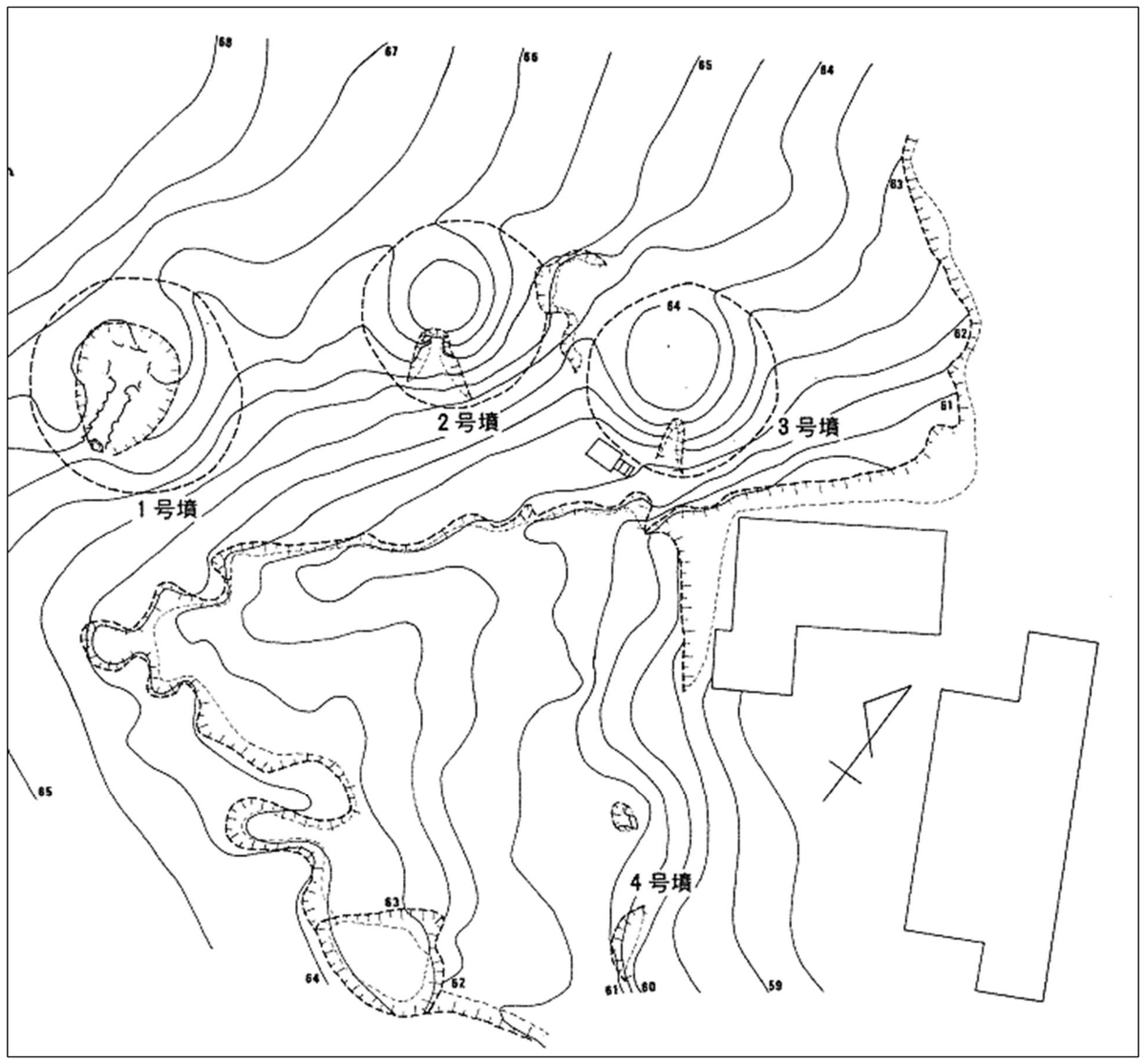 鳥越古墳群 C 支群地形図