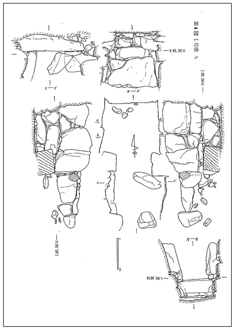 鳥越古墳群 D 支群 1 号墳石室実測図