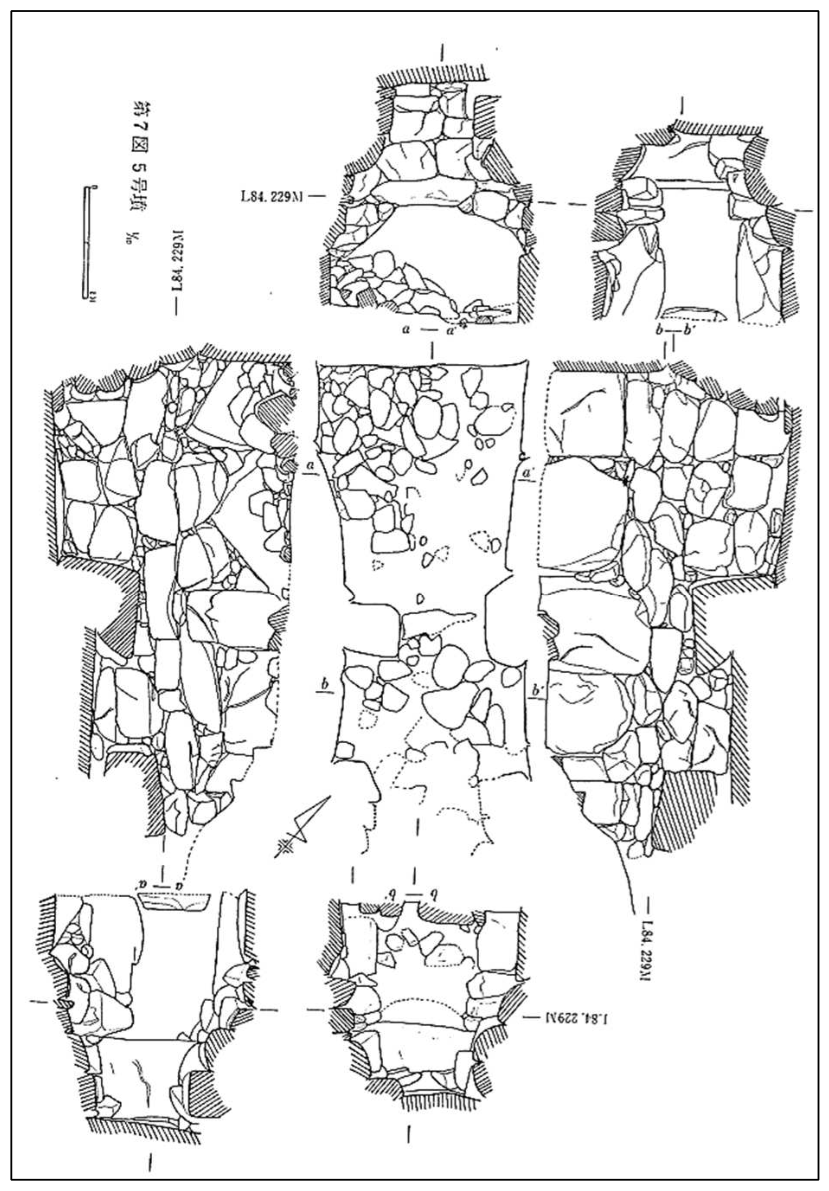 鳥越古墳群 D 支群 5 号墳石室実測図