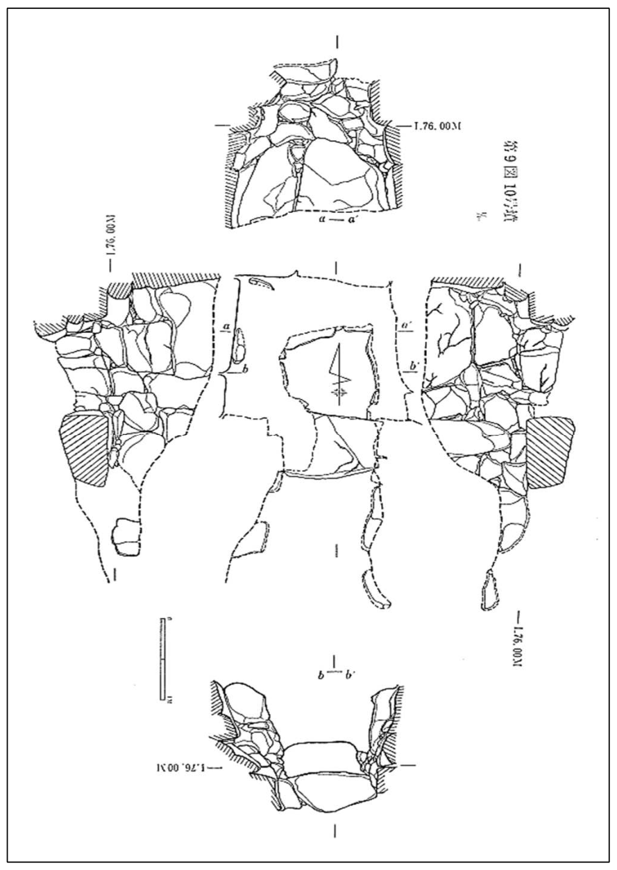 鳥越古墳群 D 支群 10 号墳石室実測図