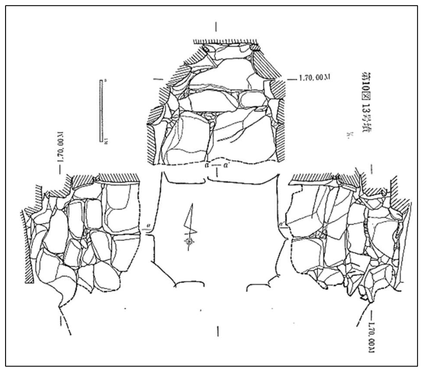鳥越古墳群 D 支群 13 号墳石室実測図