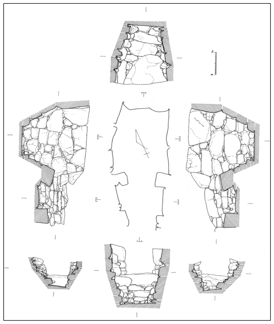 鳥越古墳群 E 支群 2 号墳石室実測図