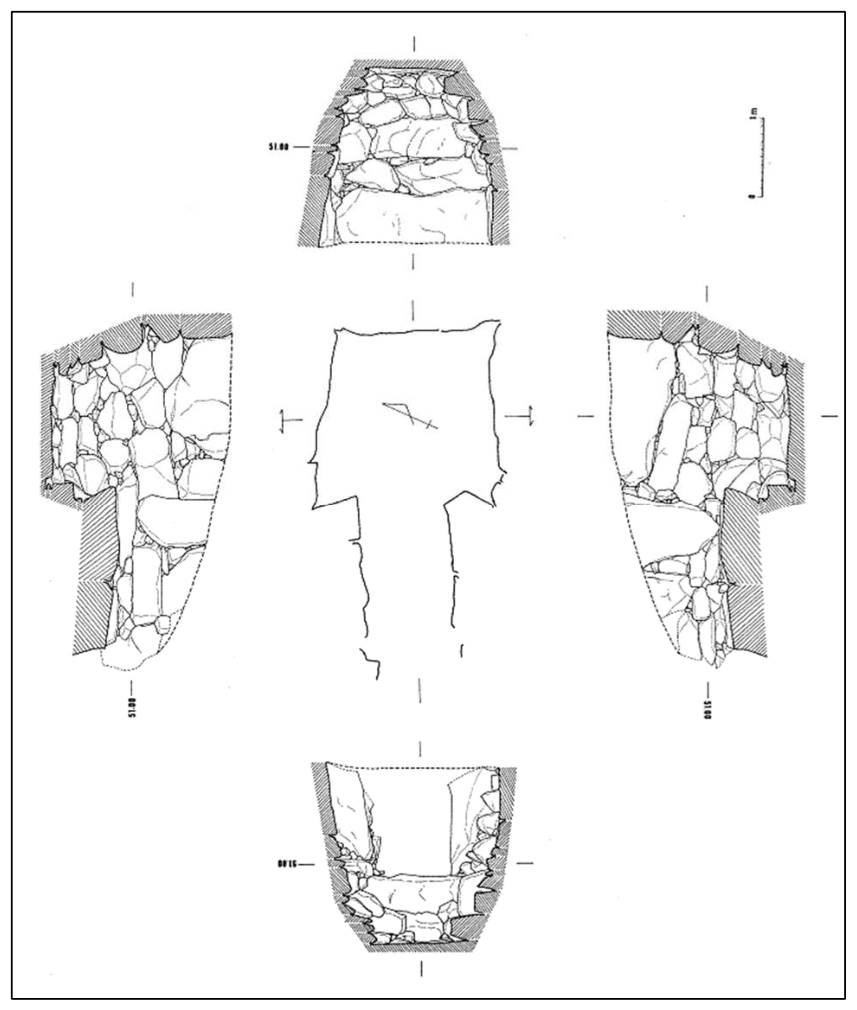 鳥越古墳群 E 支群 3 号墳石室実測図