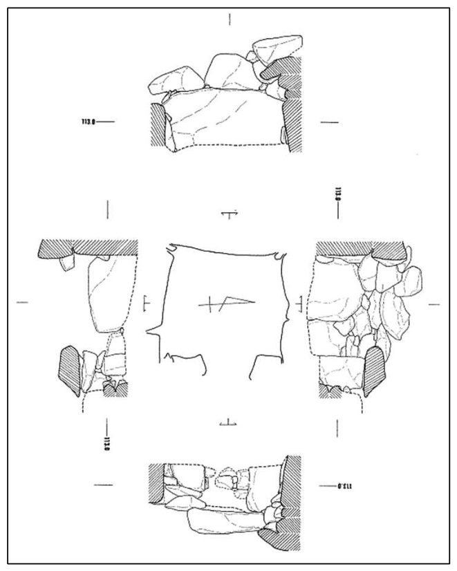 鳥越古墳群 G 支群 1 号墳石室実測図