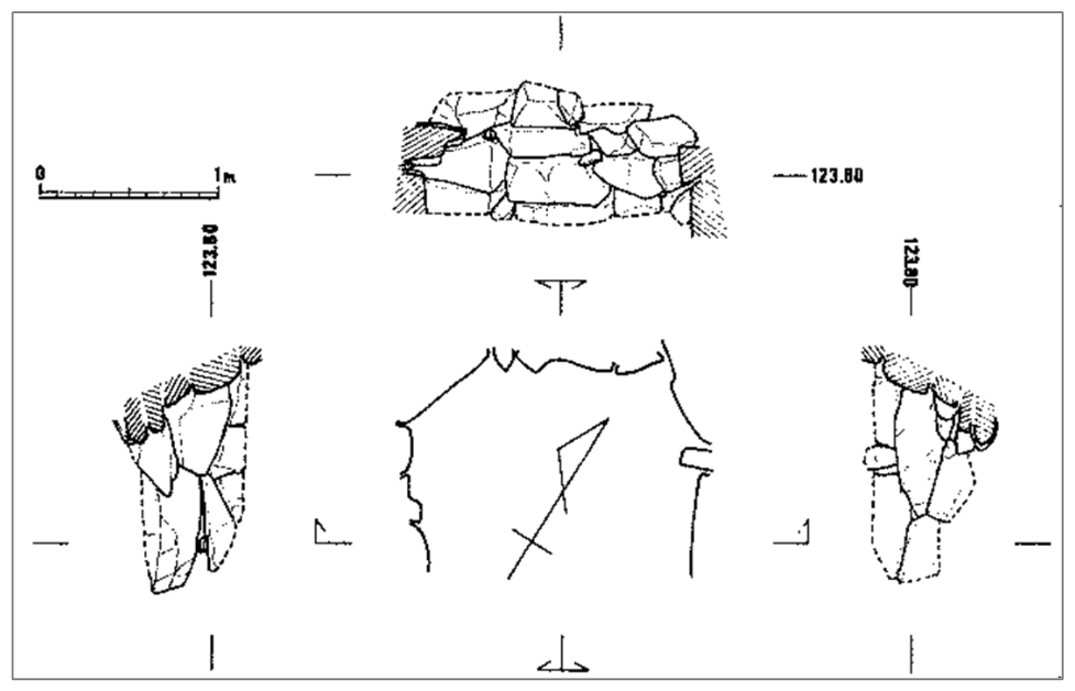 鳥越古墳群 J 支群 1 号墳石室実測図